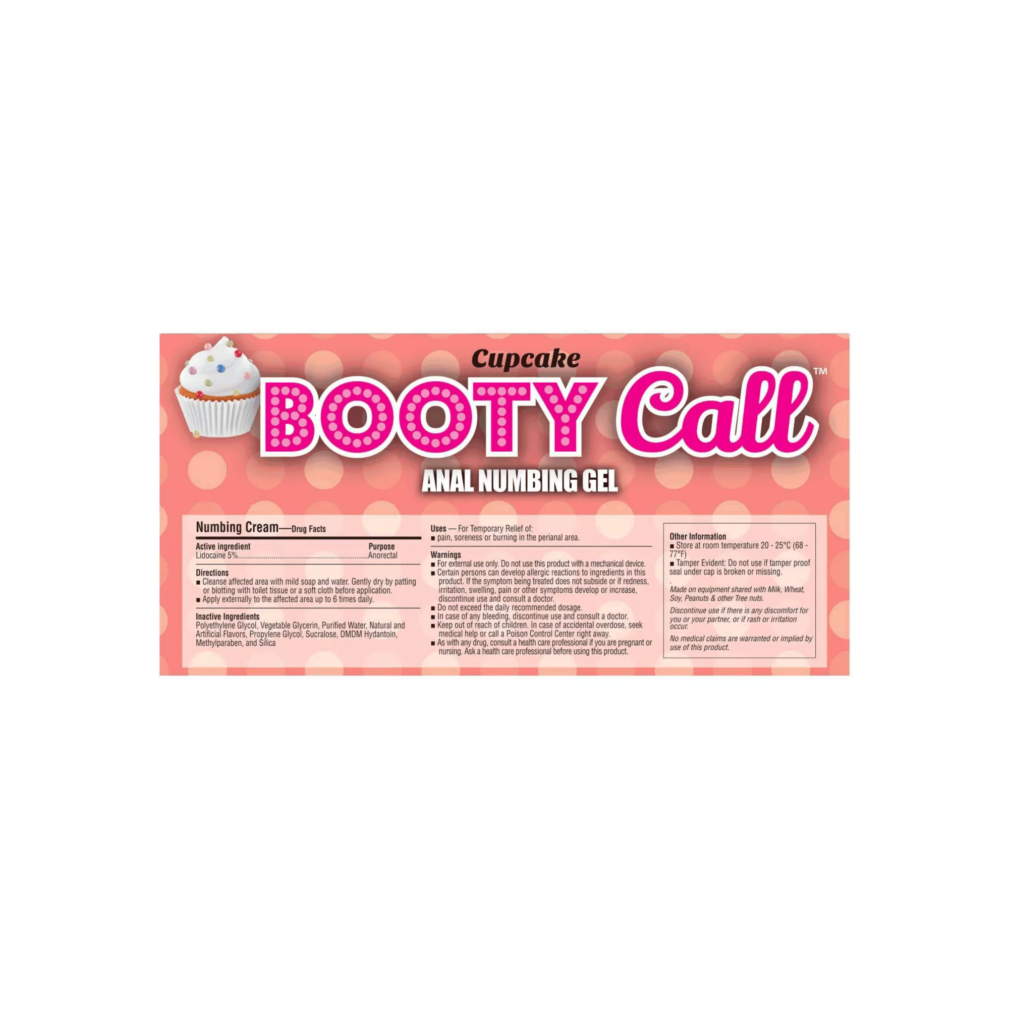 Booty Call Cupcake Anal Numbing Gel - 1.5 oz. at Spencer's