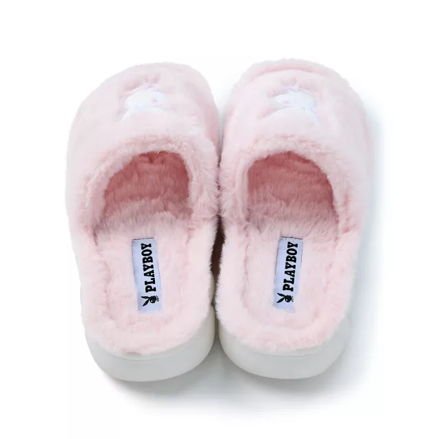 Pink Playboy Furry Slides at Spencer's