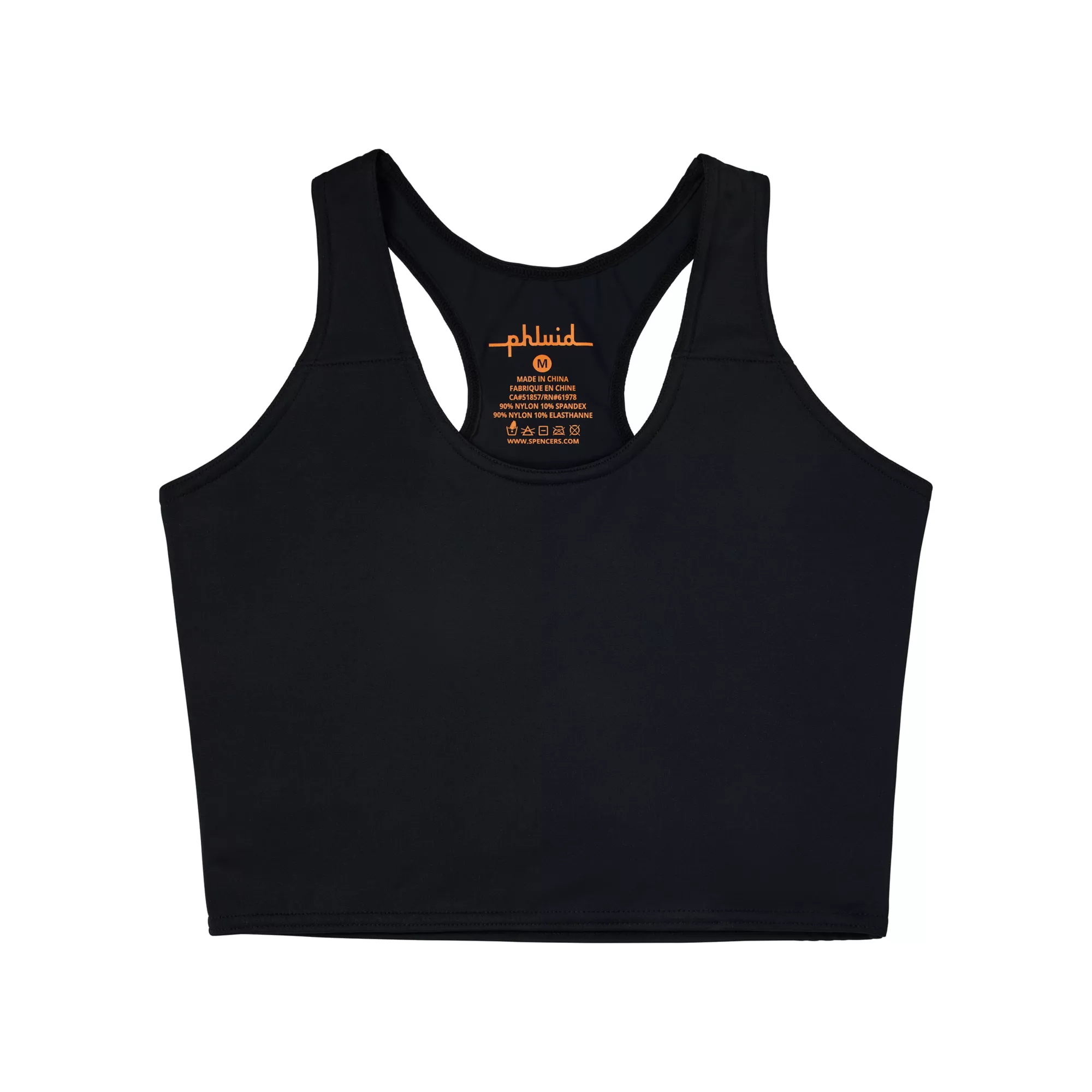 Phluid Black Genderfluid Racerback Chest Compression Binder at Spencer's