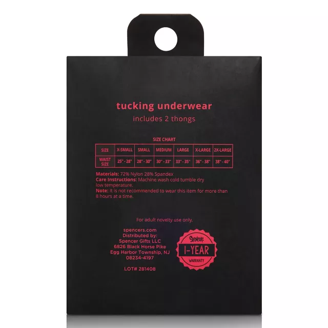 Phluid Tucking Thongs at Spencer's