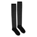 Black Rhinestone Over the Knee Socks at Spencer's