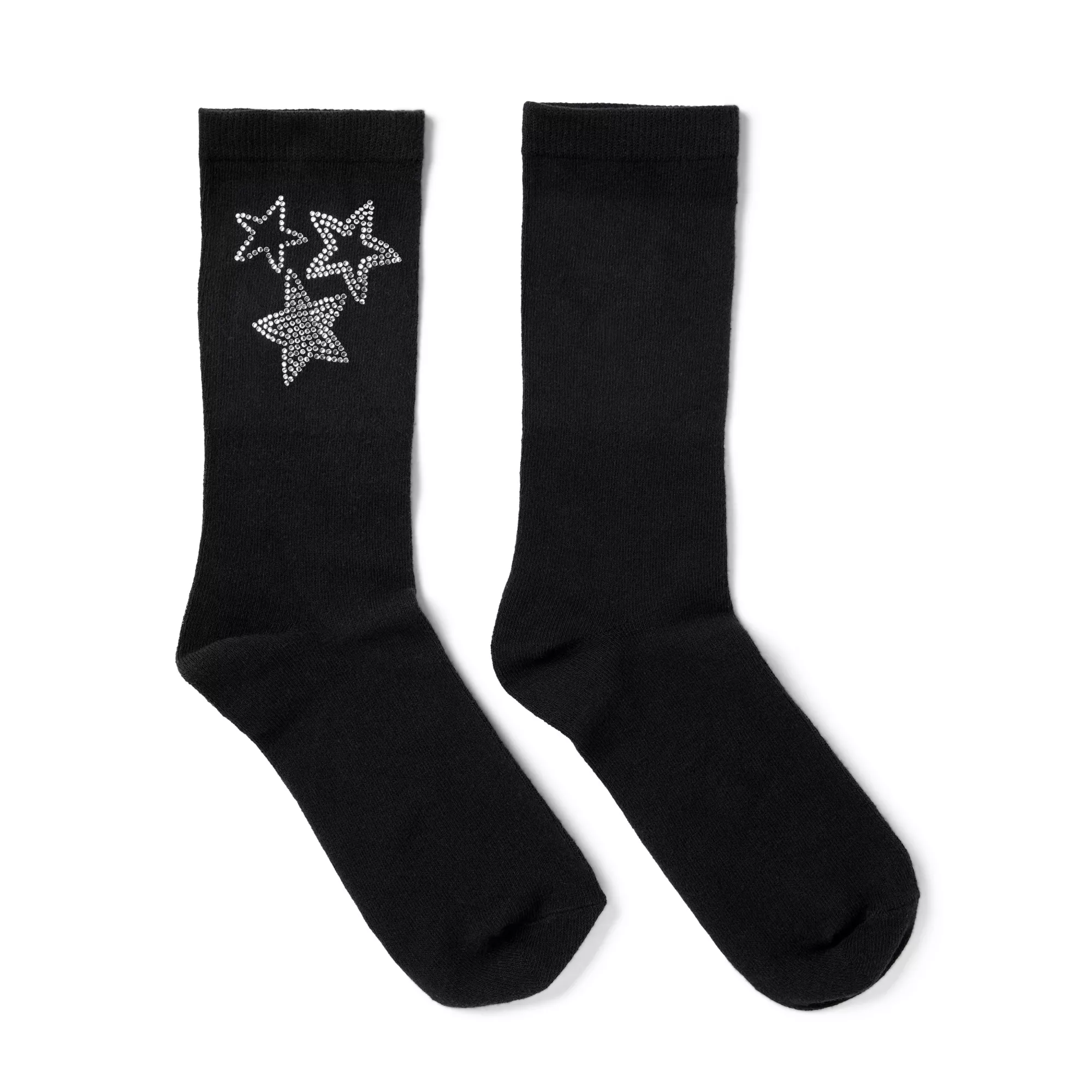 Rhinestone Star Crew Socks at Spencer's