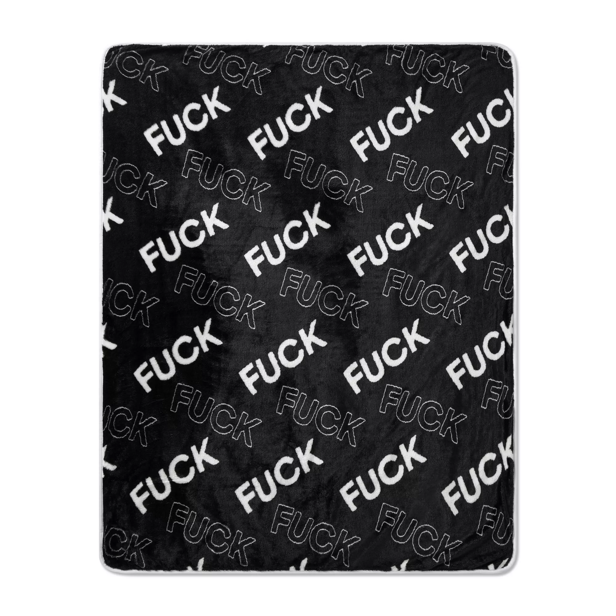 There Goes My Last Fuck Fleece Blanket at Spencer's