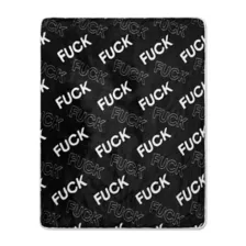 There Goes My Last Fuck Fleece Blanket at Spencer's