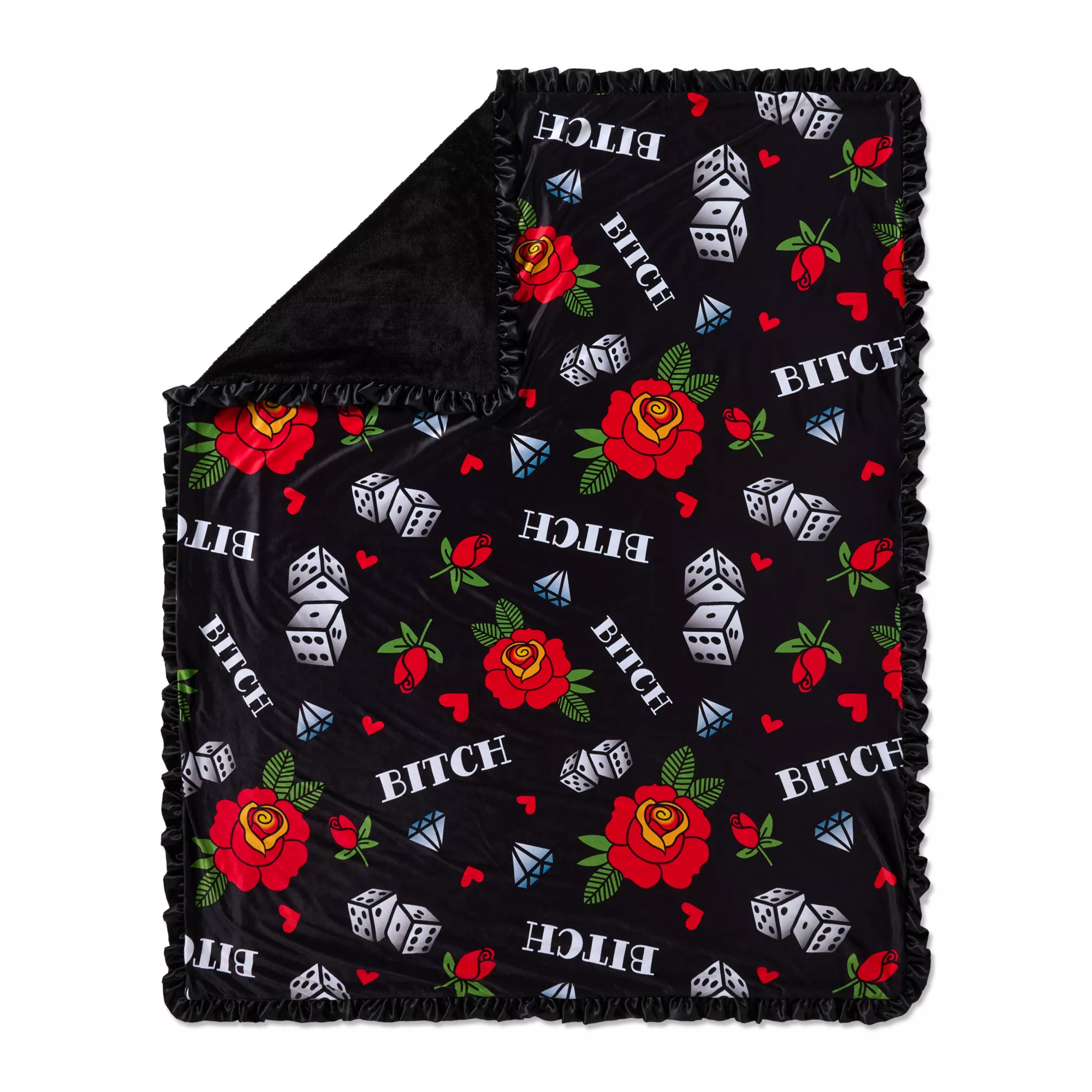 Y2K Bitch Dice Fleece Blanket