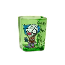 Drinkin Helps Me Think Stuff Shot Glass 2.5 oz. - Gus Fink at Spencer's