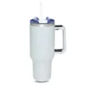 White and Silver Rhinestone Tumbler - 40 oz. at Spencer's