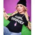 Girl Dinner T Shirt - Kayla Malecc at Spencer's