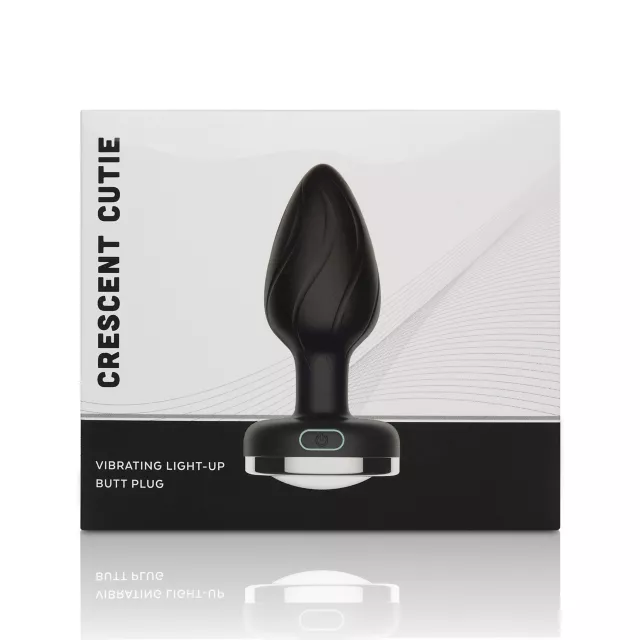 Crescent Cutie Silicone Vibrating Light-Up Butt Plug at Spencer's