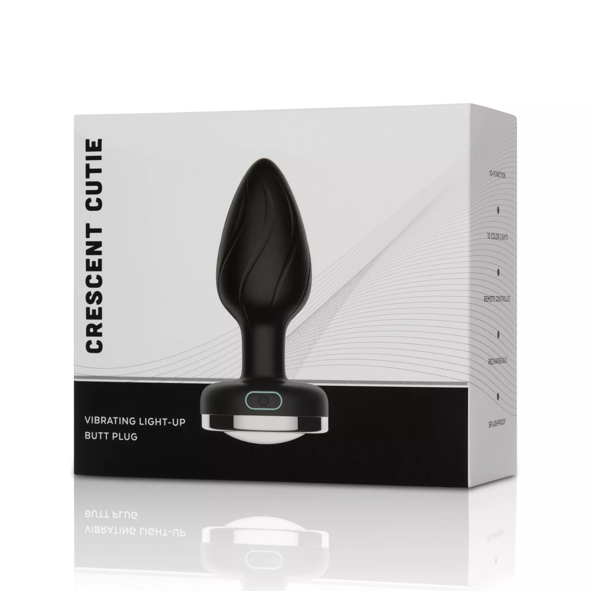 Crescent Cutie Silicone Vibrating Light-Up Butt Plug at Spencer's