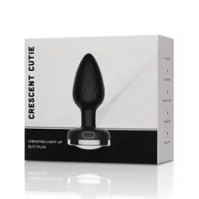 Crescent Cutie Silicone Vibrating Light-Up Butt Plug at Spencer's