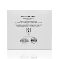 Crescent Cutie Silicone Vibrating Light-Up Butt Plug at Spencer's