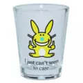 I Just Can't Seem to Care Shot Glass 2 oz. - It's Happy Bunny at Spencer's