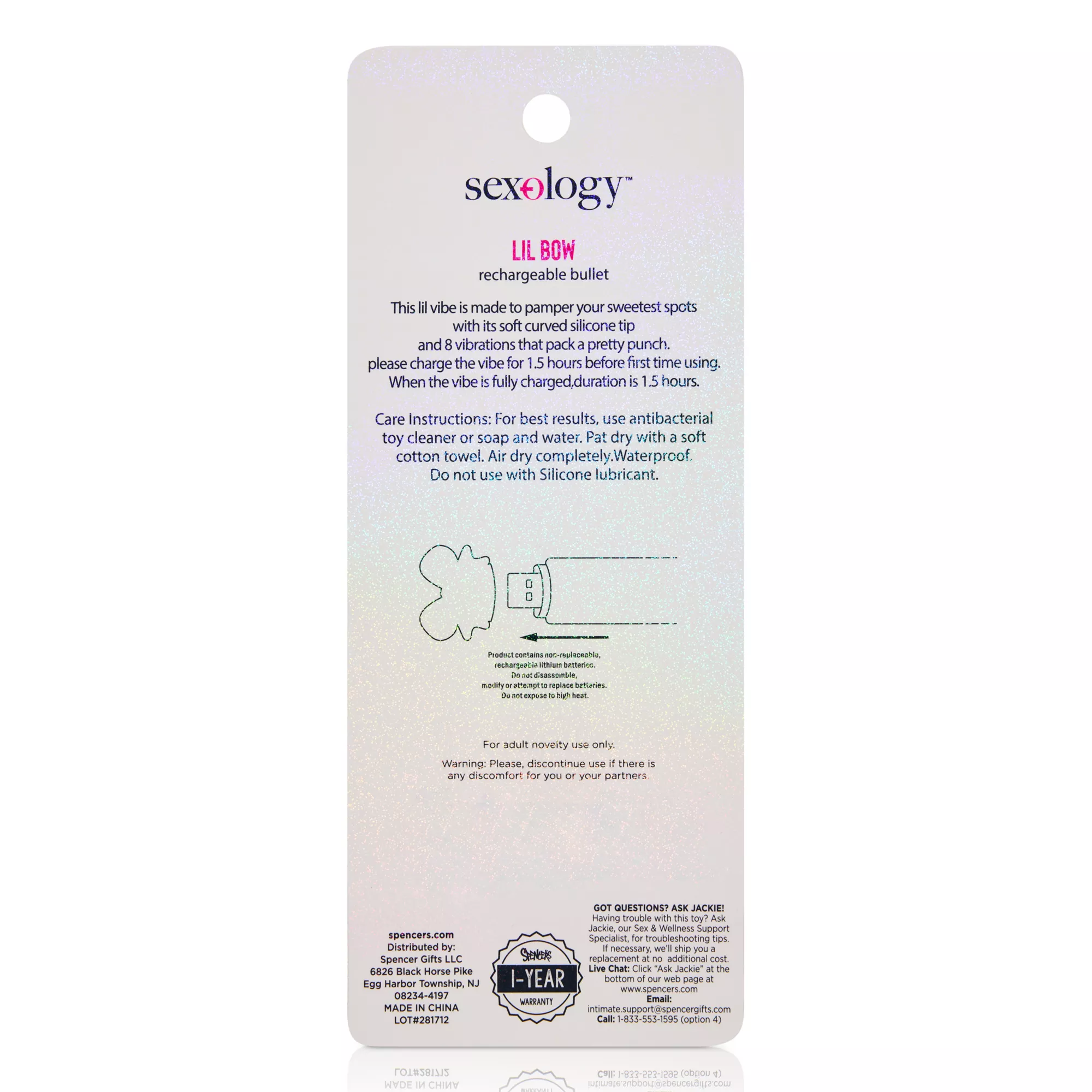 Lil Bow Rechargeable Bullet Vibrator - Sexology at Spencer's