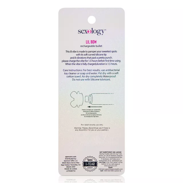 Lil Bow Rechargeable Bullet Vibrator - Sexology at Spencer's