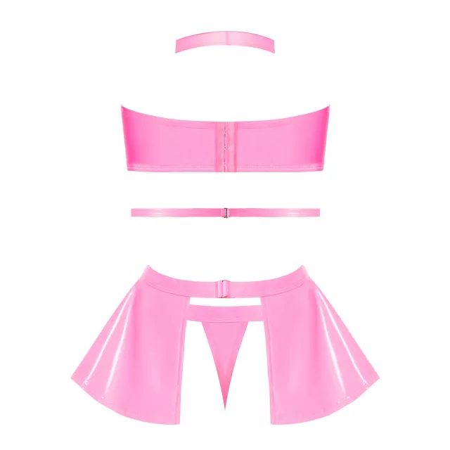 Pink Halter Top and Skirt Set at Spencer's