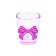 Pink Bow Molded Shot Glass - 2 oz. at Spencer's