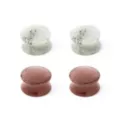Multi-Pack Brown and White Quartz Double Flared Plugs 4 Pack at Spencer's