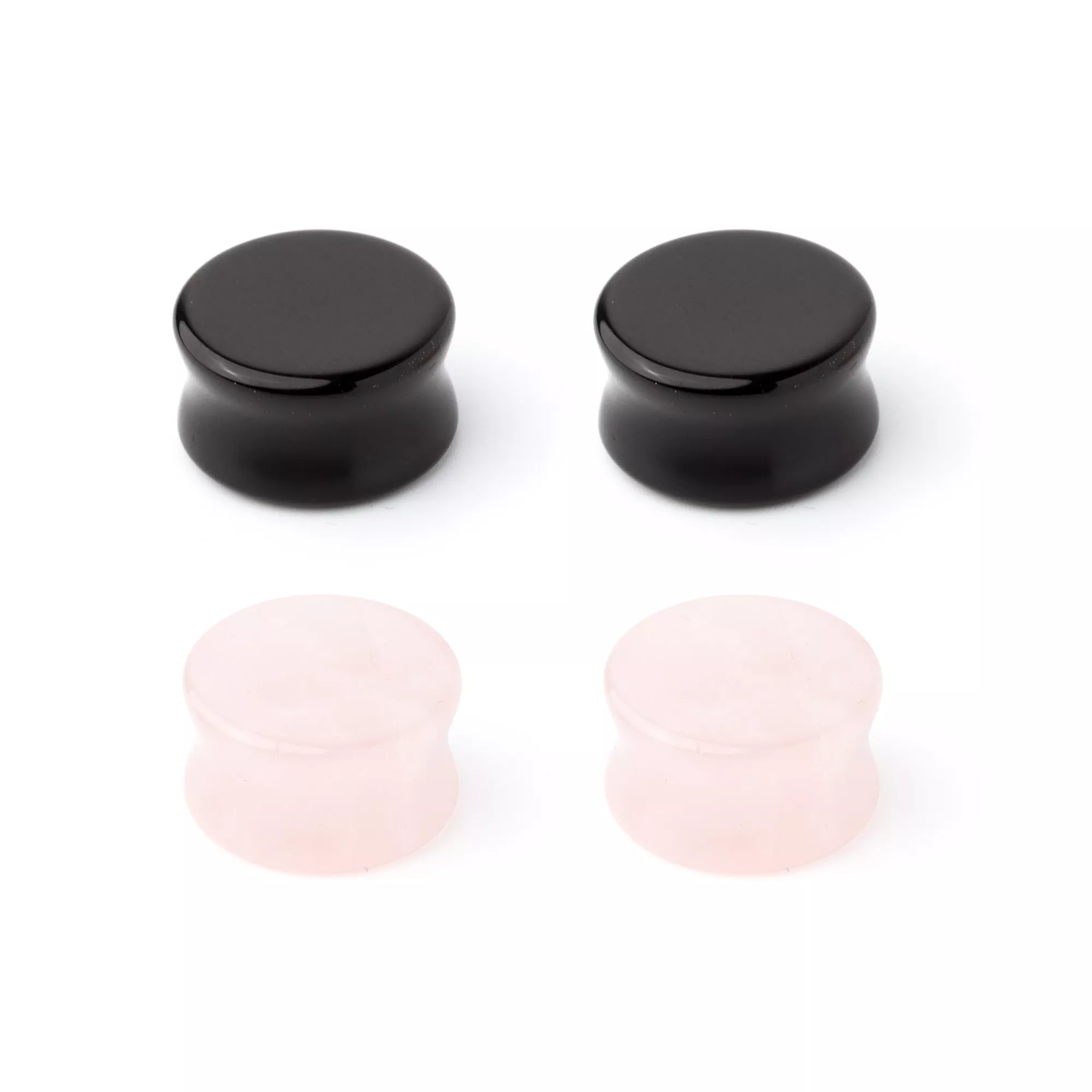 Multi-Pack Obsidian-Effect Stone Plugs - 2 Pair at Spencer's