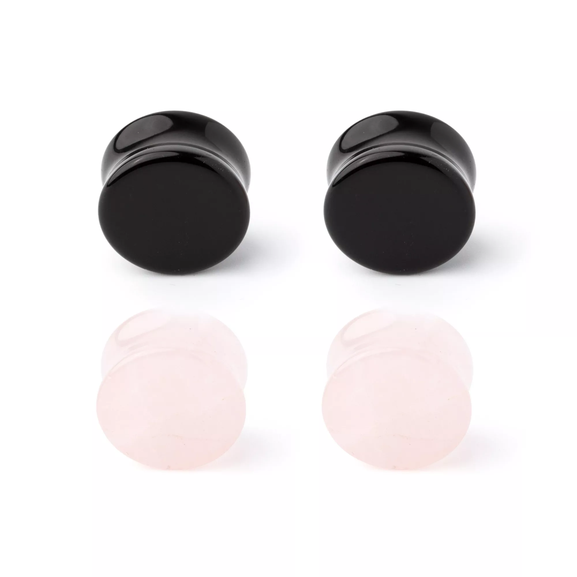 Multi-Pack Obsidian-Effect Stone Plugs - 2 Pair at Spencer's