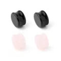 Multi-Pack Obsidian Effect Stone Plugs - 2 Pair at Spencer's