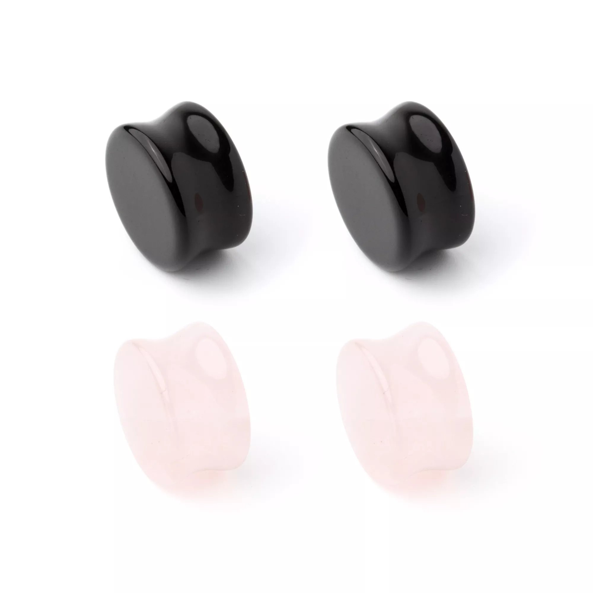 Multi-Pack Obsidian-Effect Stone Plugs - 2 Pair at Spencer's