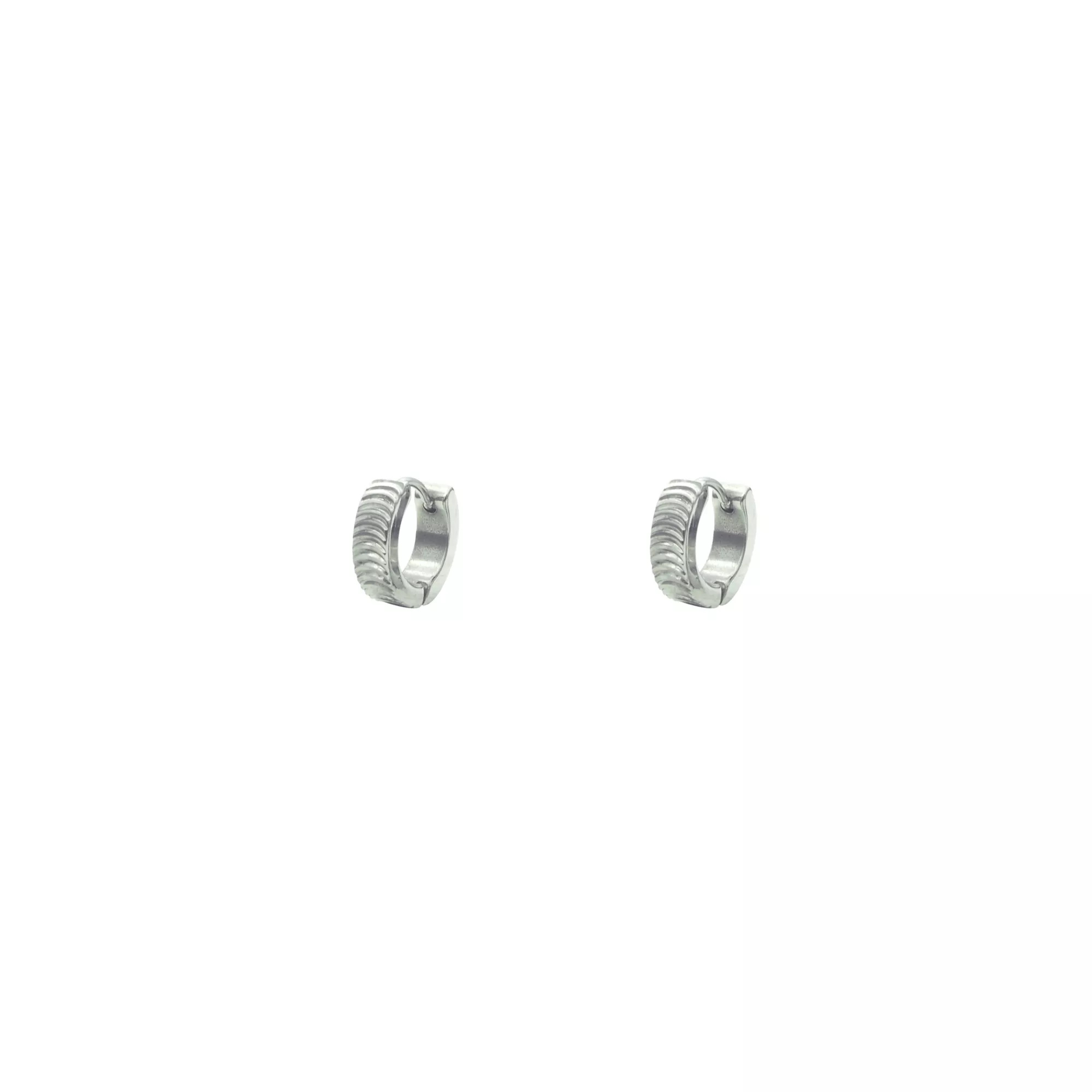 Silvertone Thick Huggie Hoop Earrings at Spencer's