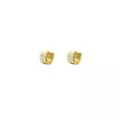 CZ Goldtone Thick Huggie Hoop Earrings at Spencer's