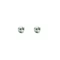 Silvertone Moon Thick Huggie Hoop Earrings at Spencer's