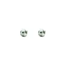Silvertone Moon Thick Huggie Hoop Earrings at Spencer's