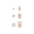 Multi-Pack Rose Gold CZ Magnetic Stud Earrings - 3 Pack at Spencer's