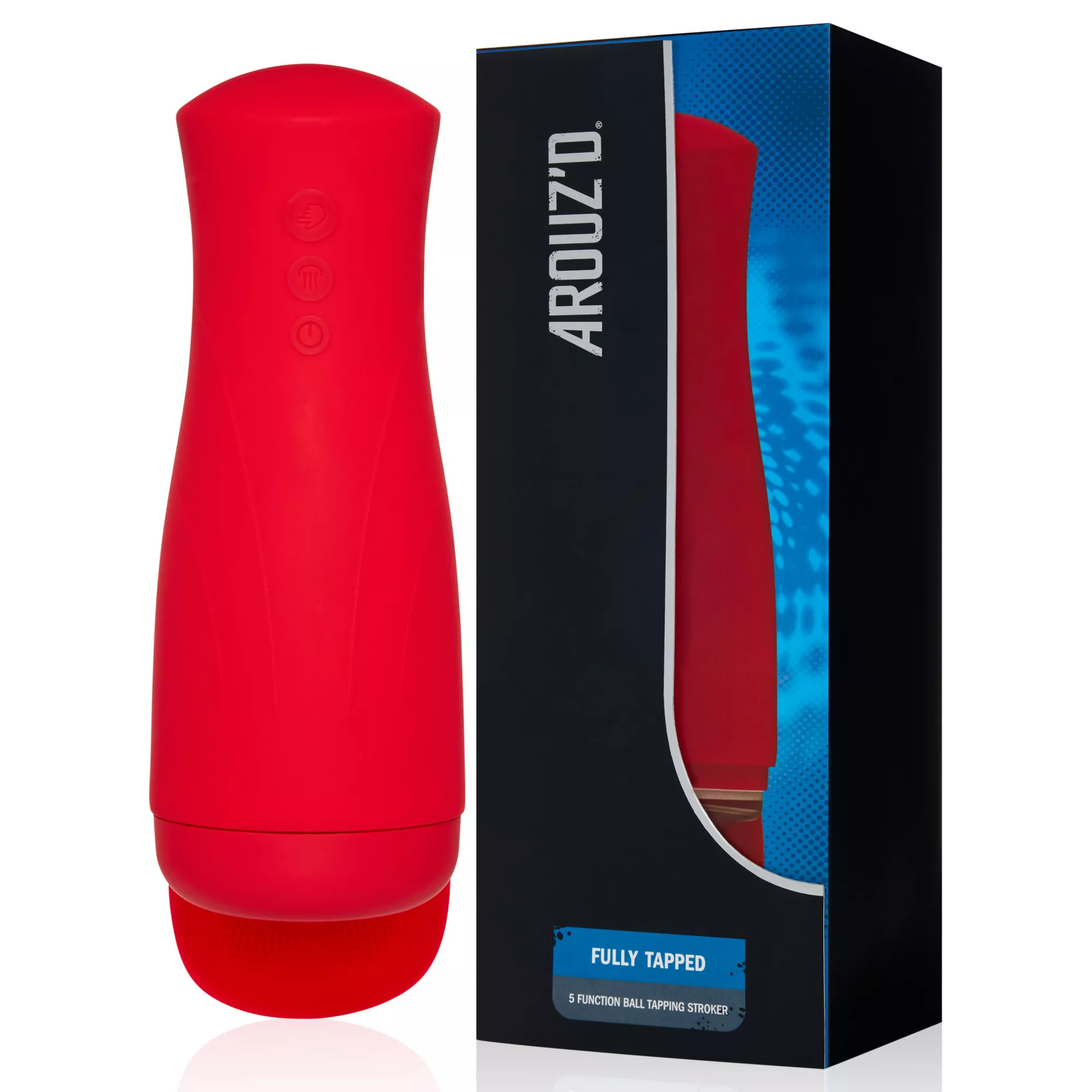 Fully Tapped Ball Tapping Vibrating Stroker - Arouz'd