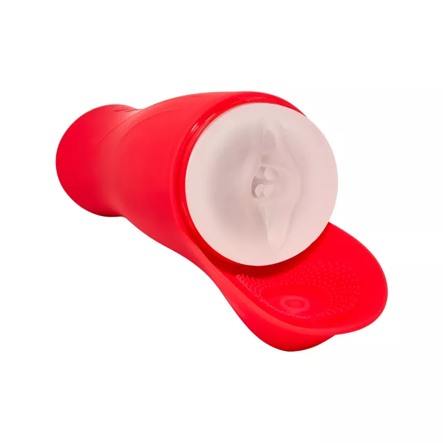Fully Tapped Ball Tapping Vibrating Stroker - Arouz'd at Spencer's