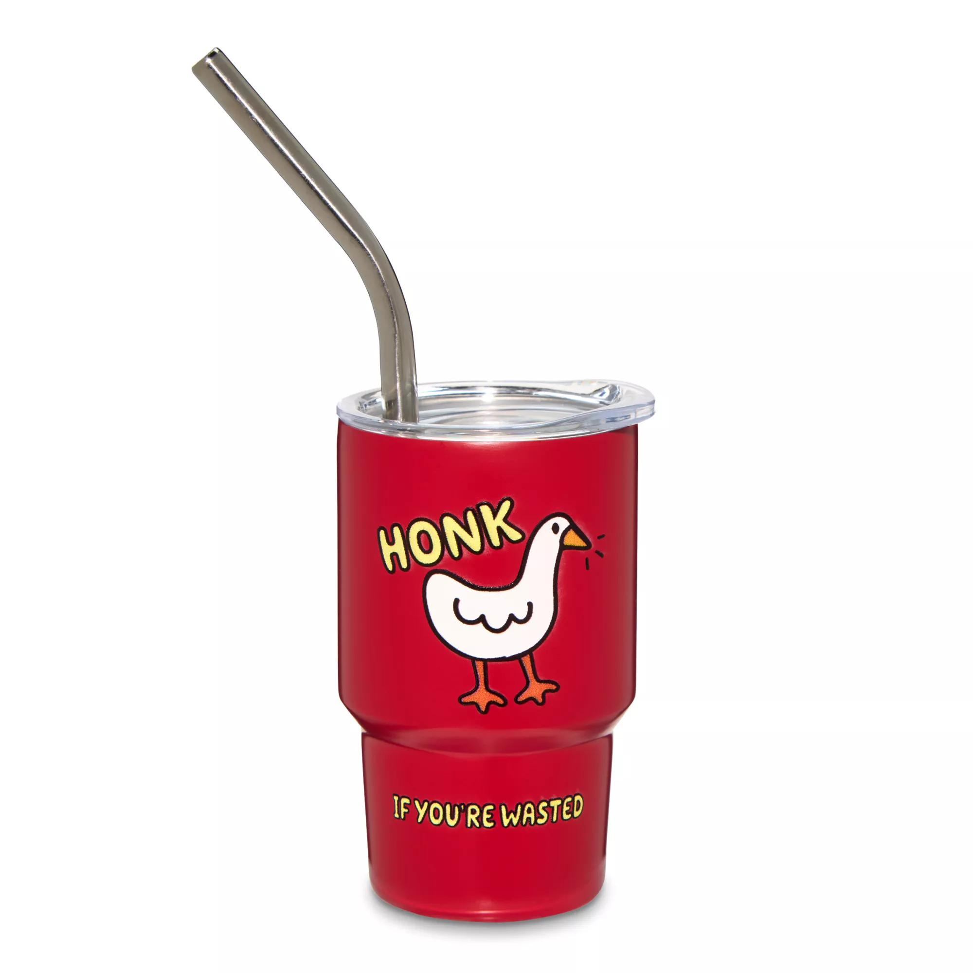 Honk If You're Wasted Mini Tumbler with Straw - 3 oz. at Spencer's