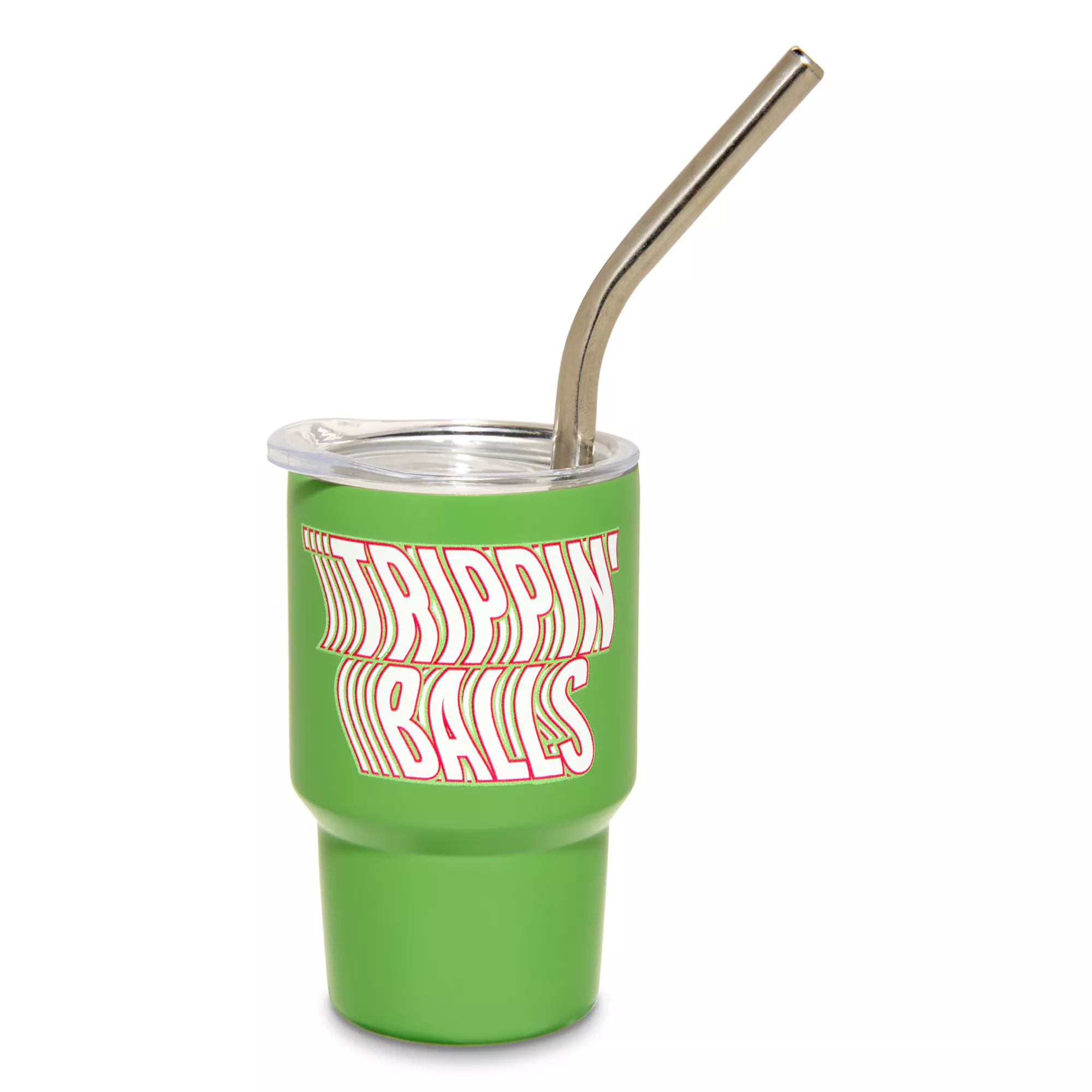 Trippin' Balls Mini Tumbler with Straw - 3 oz. at Spencer's