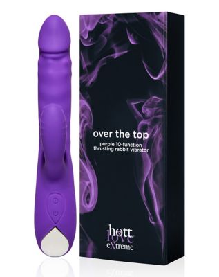 Over the Top Thrusting Rabbit Vibrator Purple - Hott Love Extreme