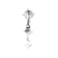 Moonstone-Effect Dangle Belly Ring - 14 Gauge at Spencer's
