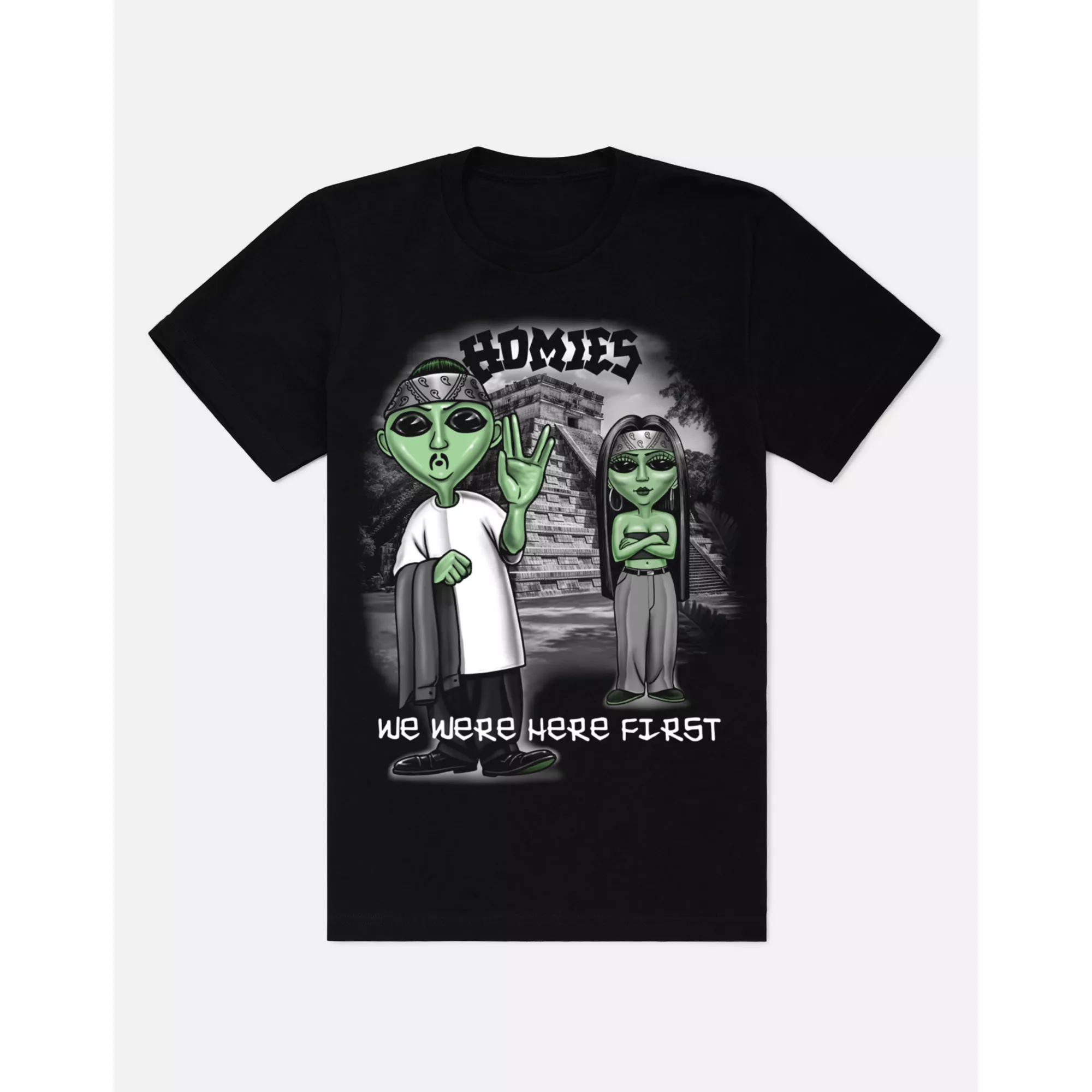 Homies We Were Here First T Shirt at Spencer's