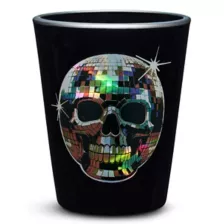 Disco Skull Shot Glass - 1.5 oz. at Spencer's