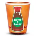 Slutty and Saucy Shot Glass - 1.5 oz. at Spencer's