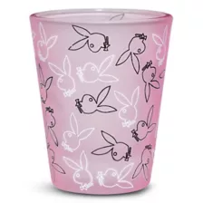 Pink Playboy Bunny Print Frosted Shot Glass - 2 oz. at Spencer's