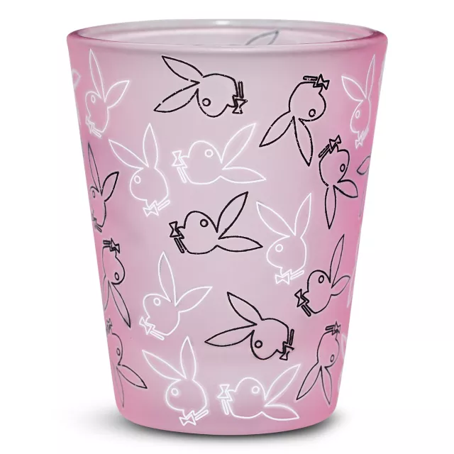 Pink Playboy Bunny Print Frosted Shot Glass - 2 oz. at Spencer's