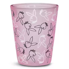 Pink Playboy Bunny Print Frosted Shot Glass - 2 oz. at Spencer's