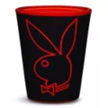 Black and Red Playboy Bunny Matte Shot Glass - 2 oz. at Spencer's