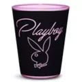 Black and Pink Playboy Bunny Matte Shot Glass - 2 oz. at Spencer's