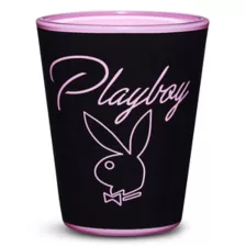 Black and Pink Playboy Bunny Matte Shot Glass - 2 oz. at Spencer's