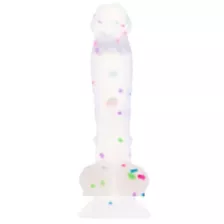 Party Hard Suction Cup Confetti Dildo - Hott Love Extreme at Spencer's