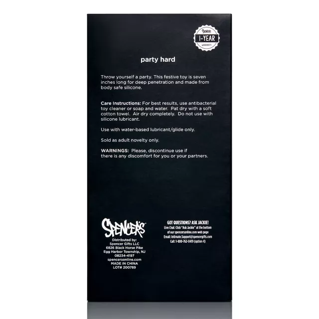Party Hard Suction Cup Confetti Dildo - Hott Love Extreme at Spencer's