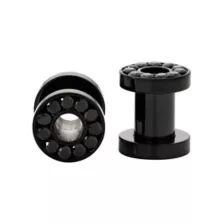 CZ Black Screw Fit Tunnels at Spencer's