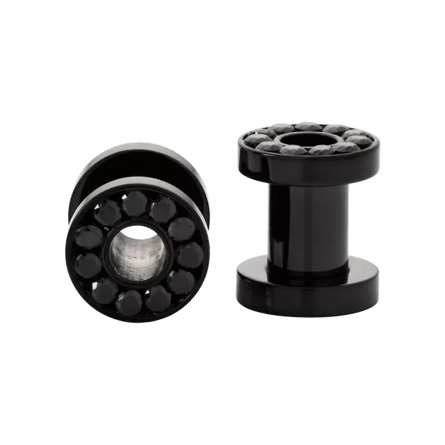 CZ Black Screw Fit Tunnels at Spencer's